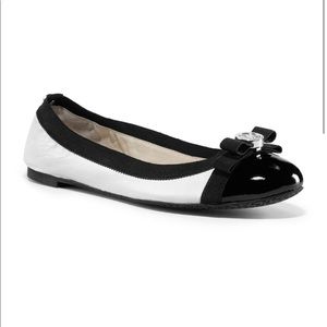 Michael Kors Black and white ballet flats